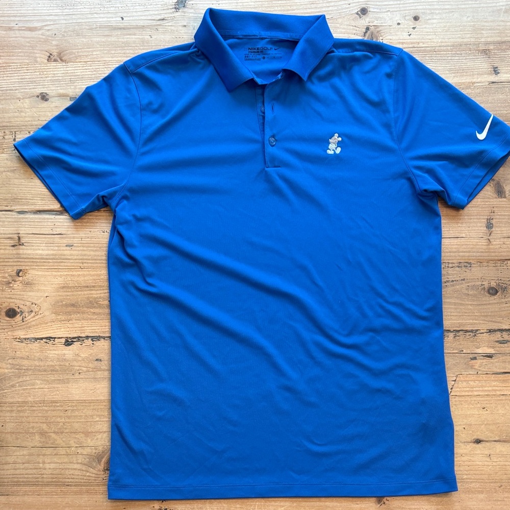 Nike Men's Disney Mickey Royal Blue Polo Shirt